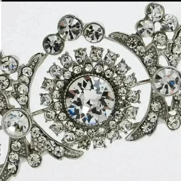 New Bridal Rhinestone Tiara Crown Wedding Silver main image 4